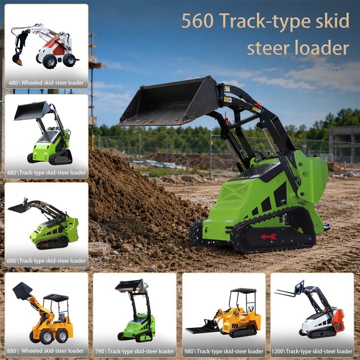 Mini Skid Steer Loader ak atachman mower